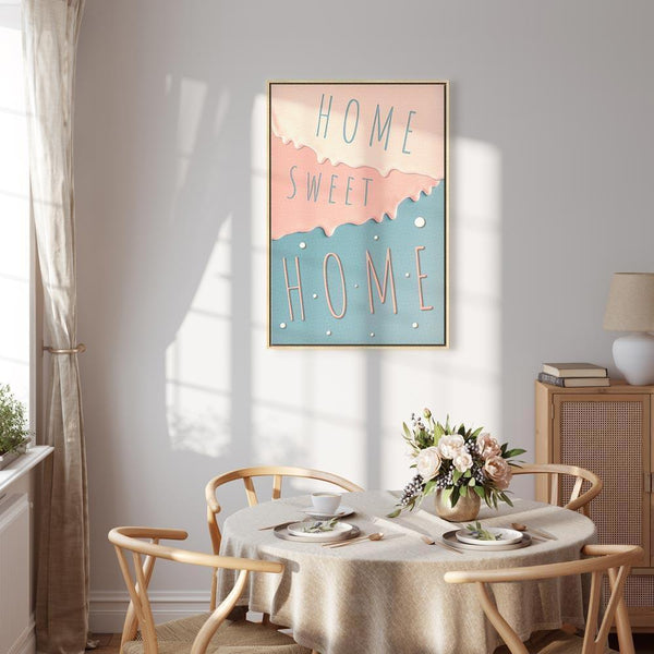 Quadro - Inscriptions: Home Sweet Home (1 Part) Vertical