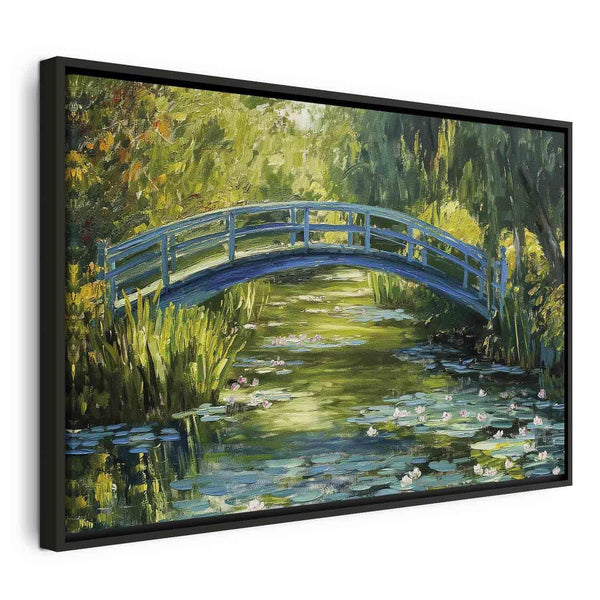 Quadro - Impressionist bridge - painting of a bridge against a picturesque background