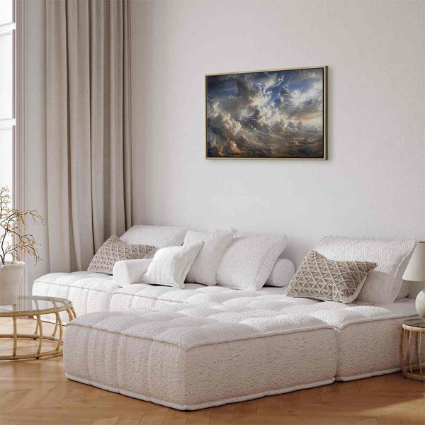 Quadro - Golden Reflections on Clouds Foretelling Dusk