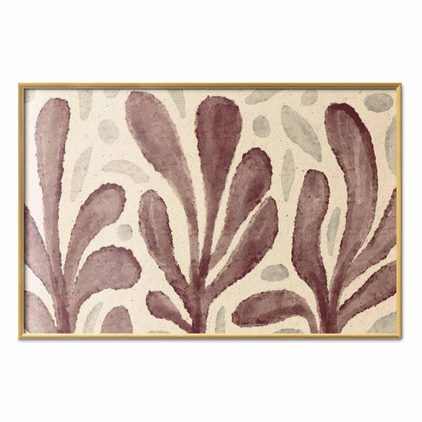 Poster - Leaves and Spots - large trembling shapes inspired by Matisse