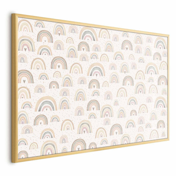 Poster - Rainbows and Hearts