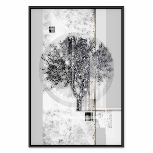 Quadro - Silver Tree (1 Part) Vertical