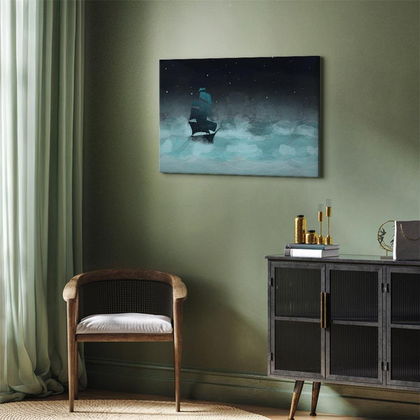 Quadro - Night Waves (1 Part) Wide - Second Variant