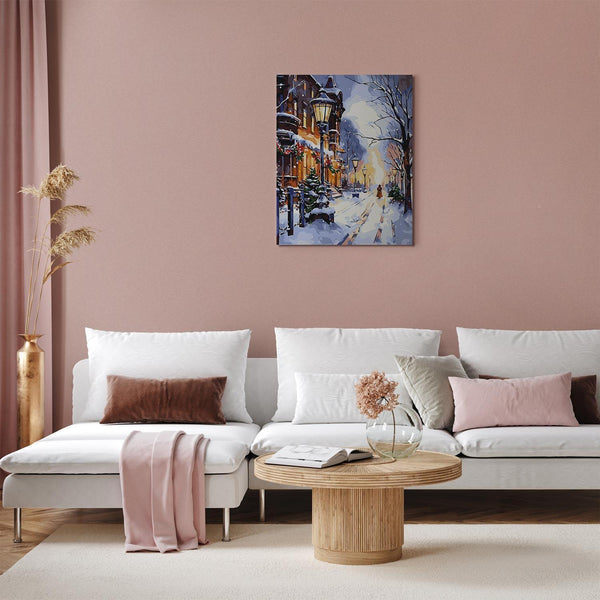 Quadro fai da te - The glow of lanterns in winter