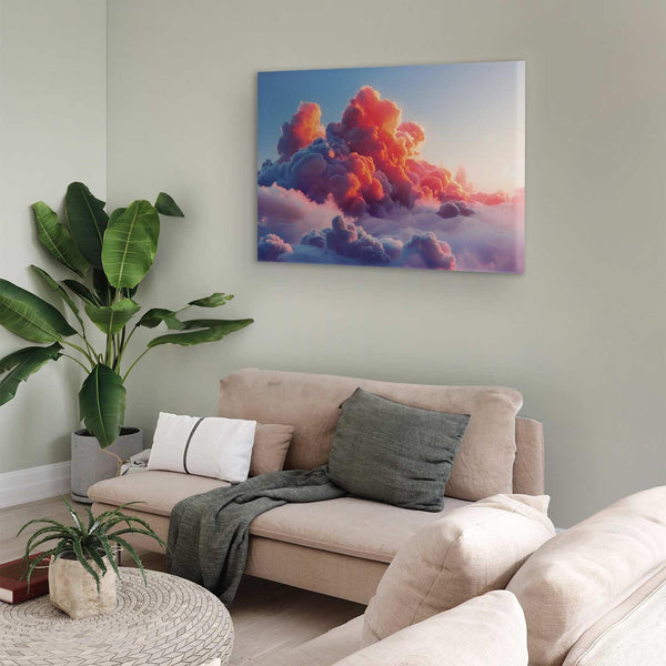 Quadro - Twilight Spectacle: Clouds in Shades of Pink and Violet