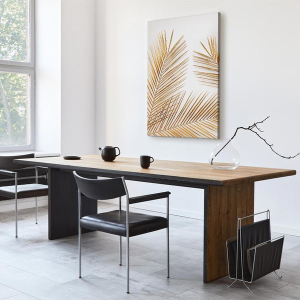 Quadro - Golden Palm Leaves (1 Part) Vertical