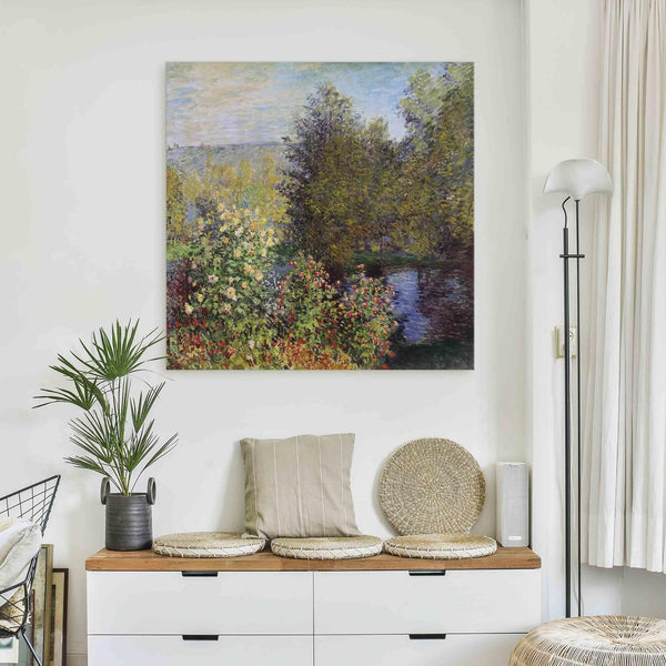 Quadro - Claude Monet – Coin de jardin à Montgeron