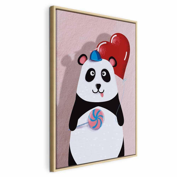 Quadro - Panda with a Balloon (1 Part) Vertical