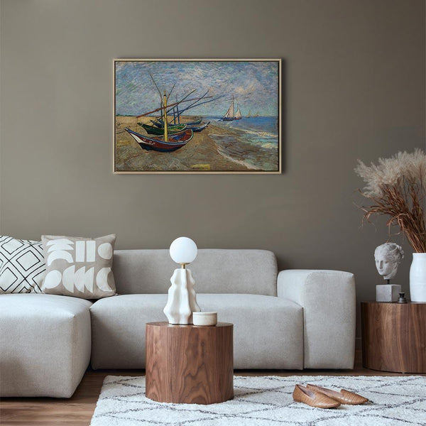 Quadro - Vincent van Gogh – Fishing Boats on the Beach
