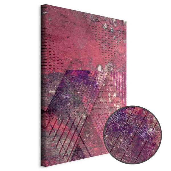 Quadro - Crimson Abstraction (1 Part) Vertical
