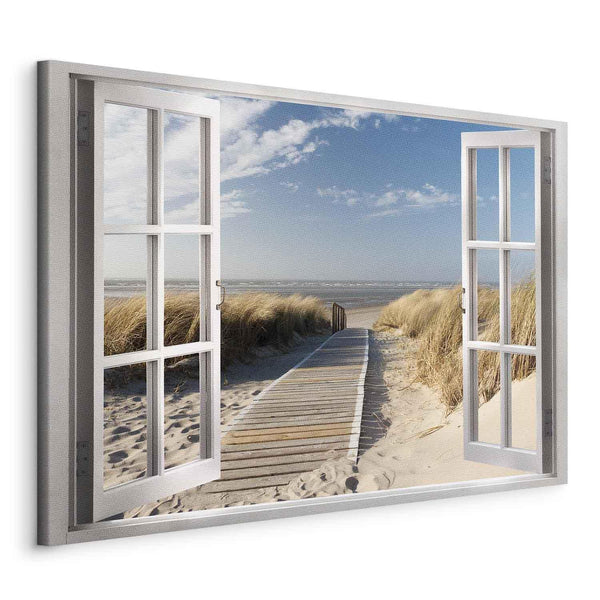 Quadro - Window: View of the Beach