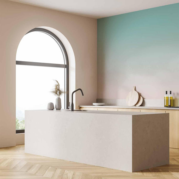 Carta da parati - Summer Morning - Transition of Colors from Light Blue to Pink