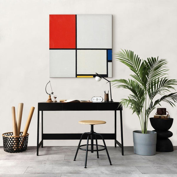 Quadro - Piet Mondrian – Composition No III, with red, blue, yellow and black