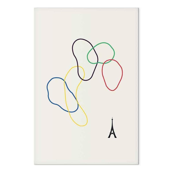 Quadro - Colorful Rings - Digital Graphics - Minimalism
