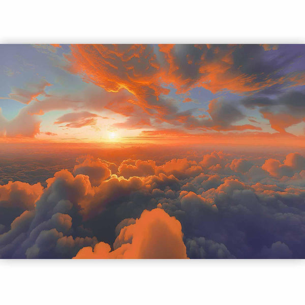 Carta da parati - When Dawn Tickles the Clouds: A Spectacle of Colors on the Morning Sky