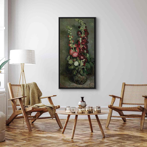 Quadro - Vincent Van Gogh – Vase of Hollyhocks