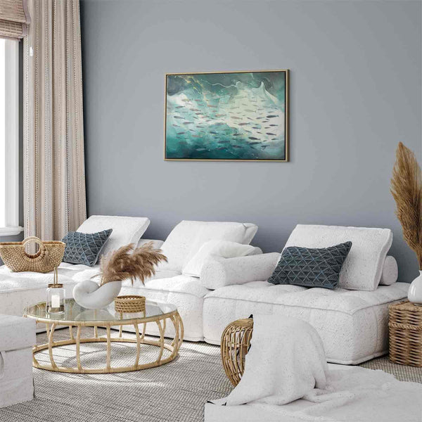 Quadro - School of small fish