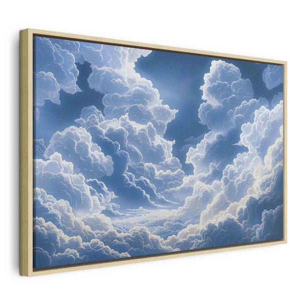 Quadro - Blue Sky Breaking Through White Fluffy Clouds