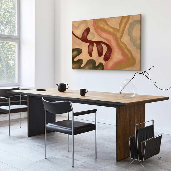 Quadro - Colorful shapes – worn-out figures in lime wash technique