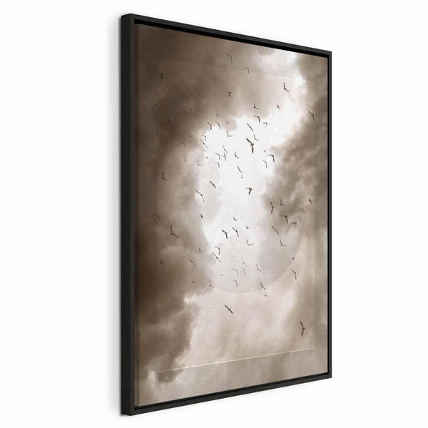 Quadro - Birds in the Clouds (1 Part) Vertical