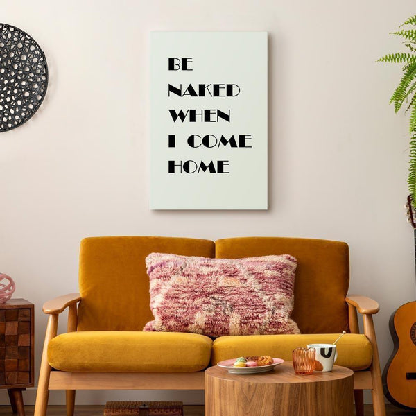 Quadro - Homecoming (1-part) - Black and White English Inscriptions