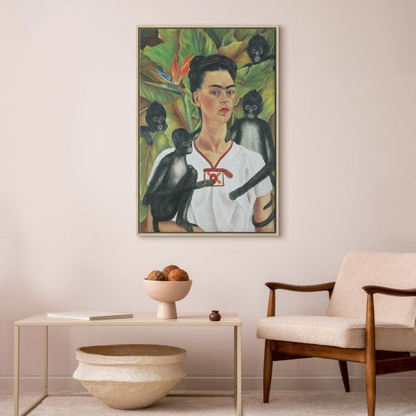 Quadro - Frida Kahlo – Self-Portrait with Monkeys