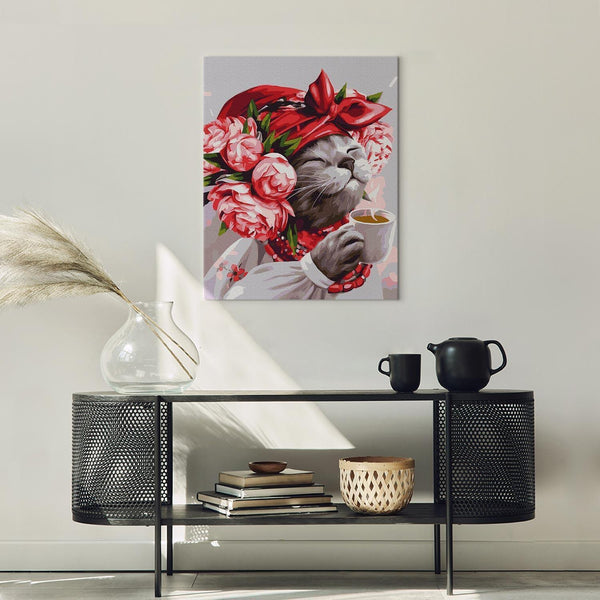 Quadro fai da te - Feline hostess