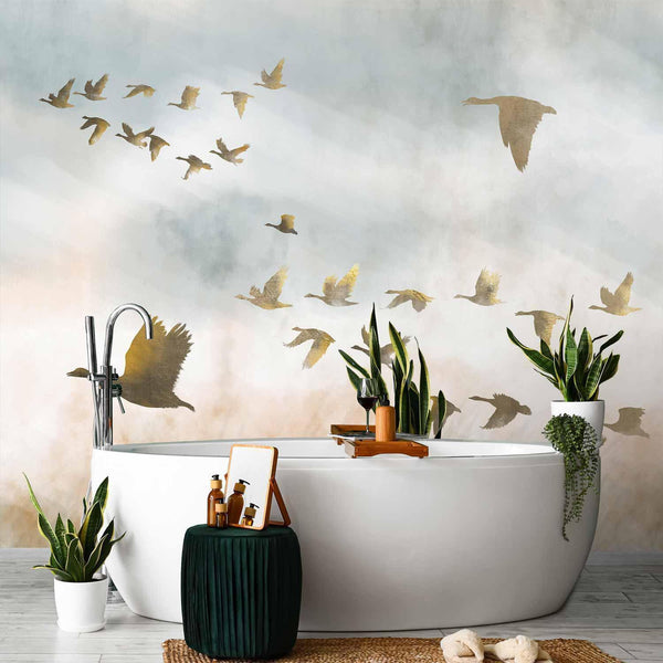 Carta da parati - Golden Geese