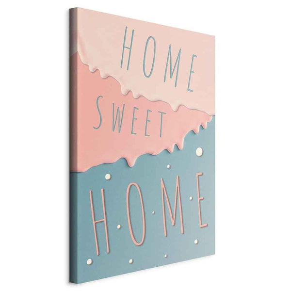 Quadro - Inscriptions: Home Sweet Home (1 Part) Vertical