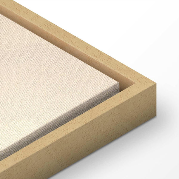 Quadro - Landscape with Trees in Illustrative Style Fairy-Tale Blue Forest