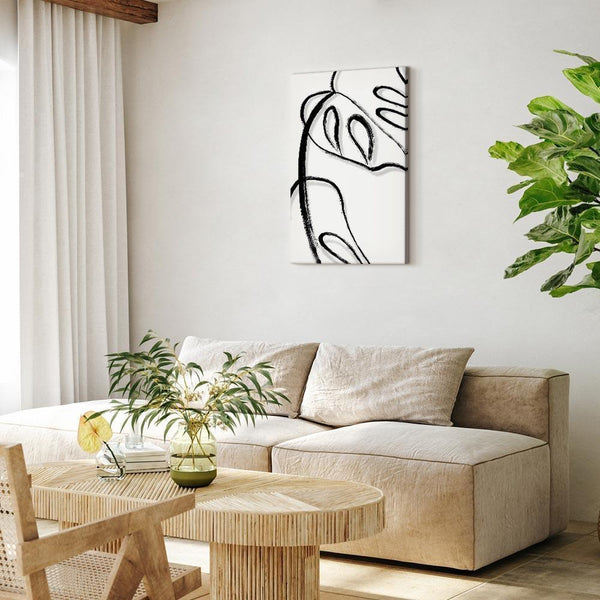 Quadro - White Monstera (1 Part) Vertical