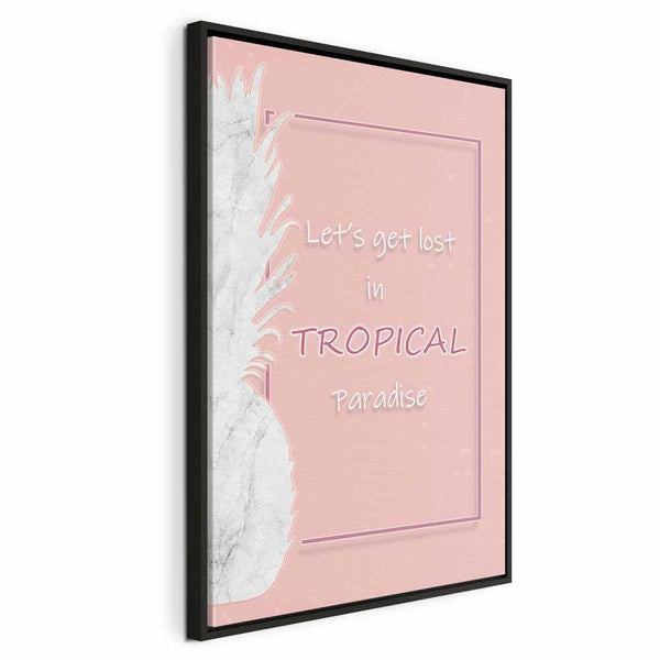 Quadro - Let's Get Lost in Tropical Paradise (1 Part) Vertical