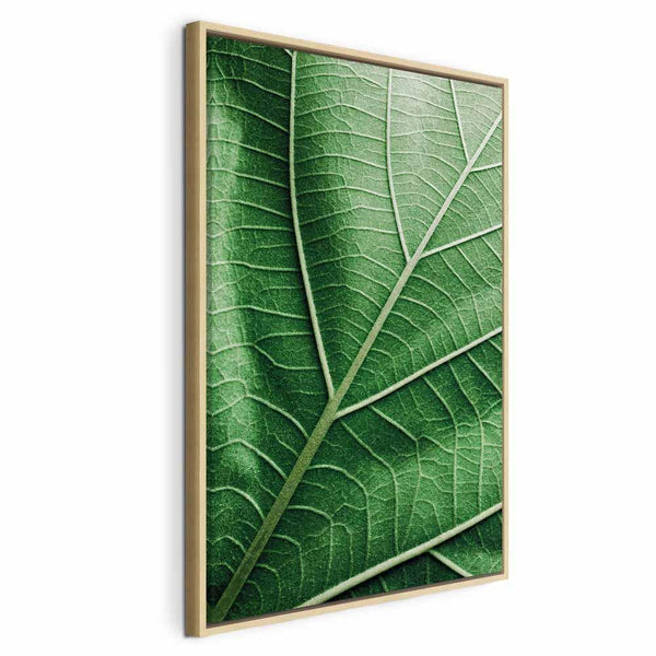 Quadro - Malachite Leaf (1 Part) Vertical