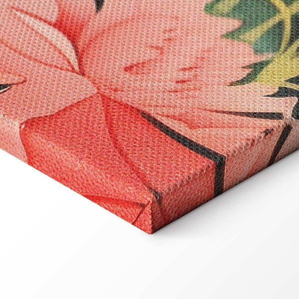 Quadro - By an Asian pond - an illustration in the style of a Japanese engraving, depicting a heron