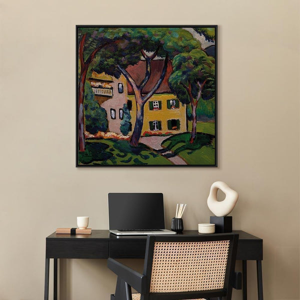 Quadro - August Macke – Staudacherhaus in Tegernsee