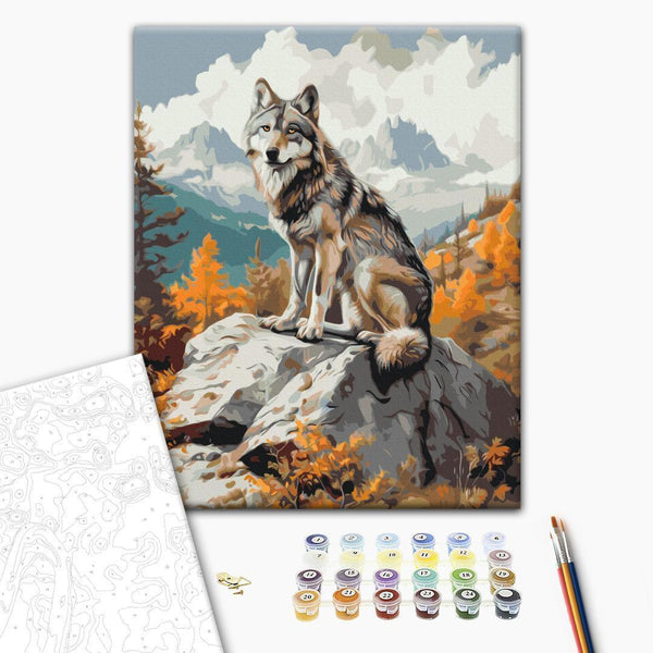Quadro fai da te - Mountain wolf