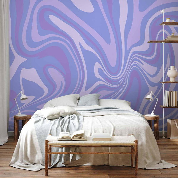 Carta da parati - Purple Composition - Abstract Background in Violet-Purple-Lavender Hues