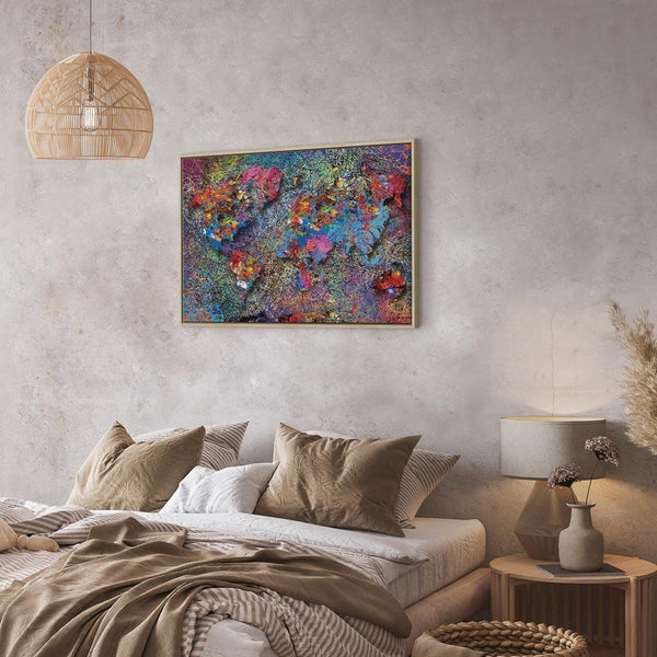 Quadro - Map: Jackson Pollock inspiration
