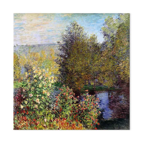 Quadro - Claude Monet – Coin de jardin à Montgeron