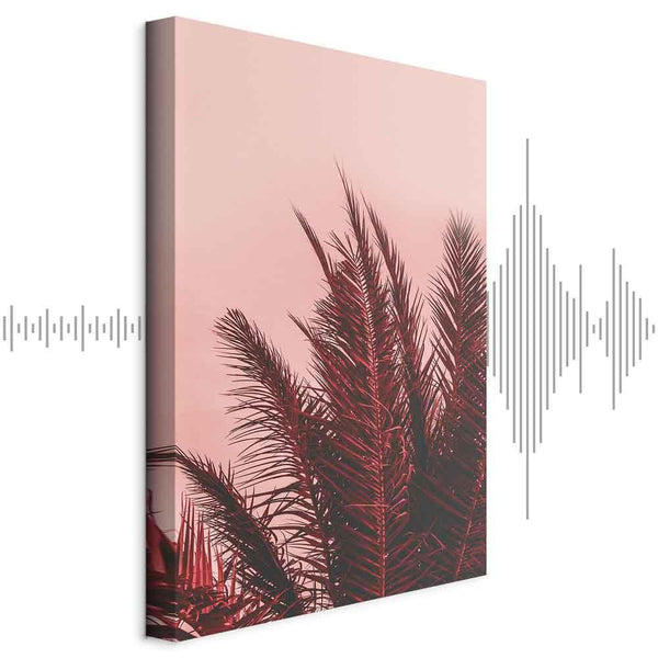 Quadro - Palm Trees at Sunset (1 Part) Vertical