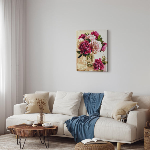 Quadro fai da te - Composition with peonies