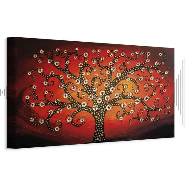 Quadro - Fiery Tree (1 Part) Narrow