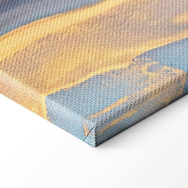 Quadro - Pink and blue marble - abstract watercolour with gold accents