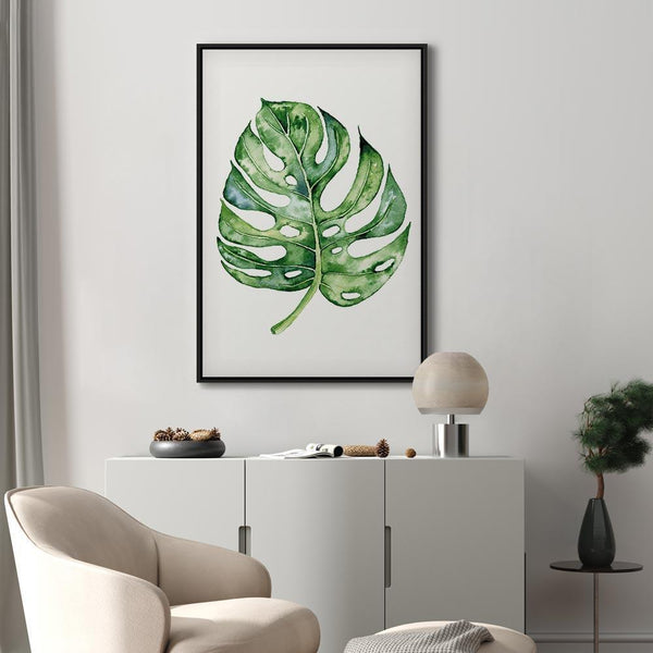 Quadro - Watercolor Monstera (1 Part) Vertical