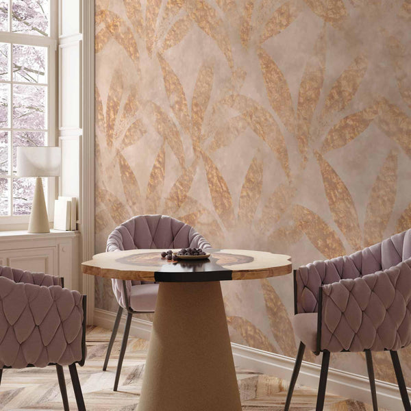Carta da parati - Leaves and Gold