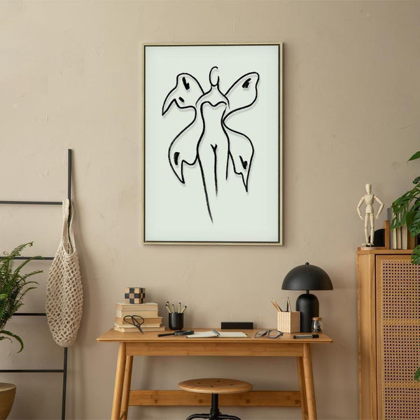 Quadro - Butterfly Woman (1 Part) Vertical