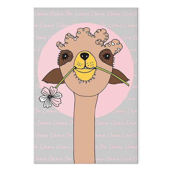 Quadro - Happy Llama (1 Part) Vertical