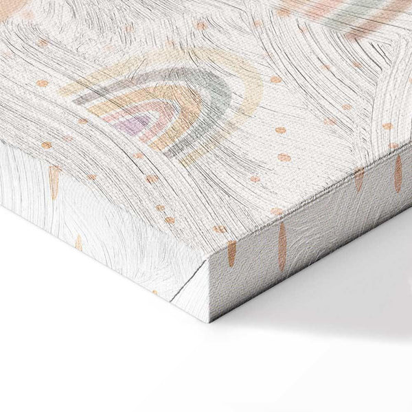 Quadro - Spring - Pastel Rainbows with Hearts on a Rainy Day