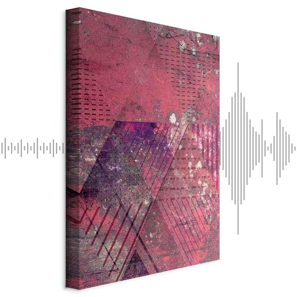 Quadro - Crimson Abstraction (1 Part) Vertical
