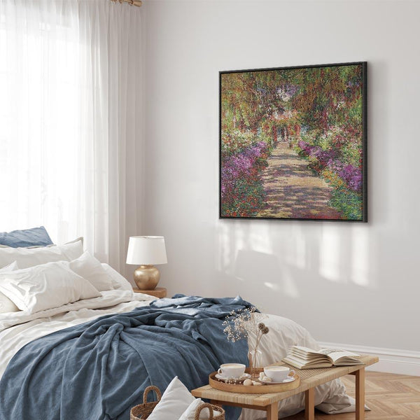 Quadro - Claude Monet – A Pathway in Monet's Garden
